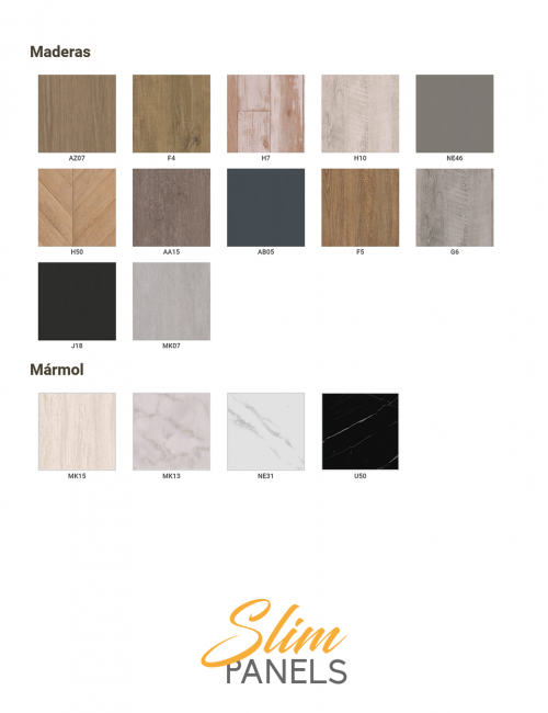 Acabados en madera y mármol